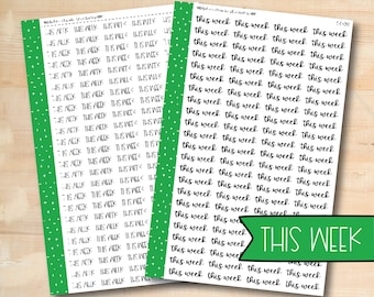 S-C-09 || THIS WEEK script stickers