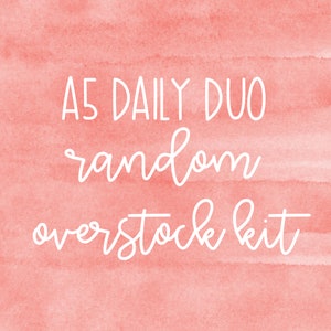 A5 Daily Duo Kit de surstock aléatoire