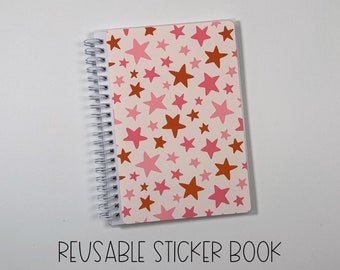 SB-R-RS || Retro Stars 5x7 Reusable Sticker Book