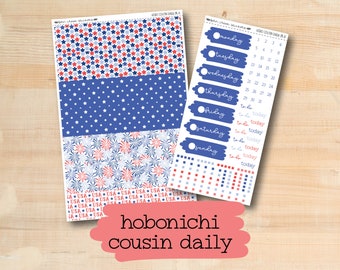HC Daily 215 || STARS & STRIPES Hobonichi Cousin Daily Kit