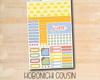 HC-212 || SUNNY DAYS June Hobonichi Cousin monthly kit