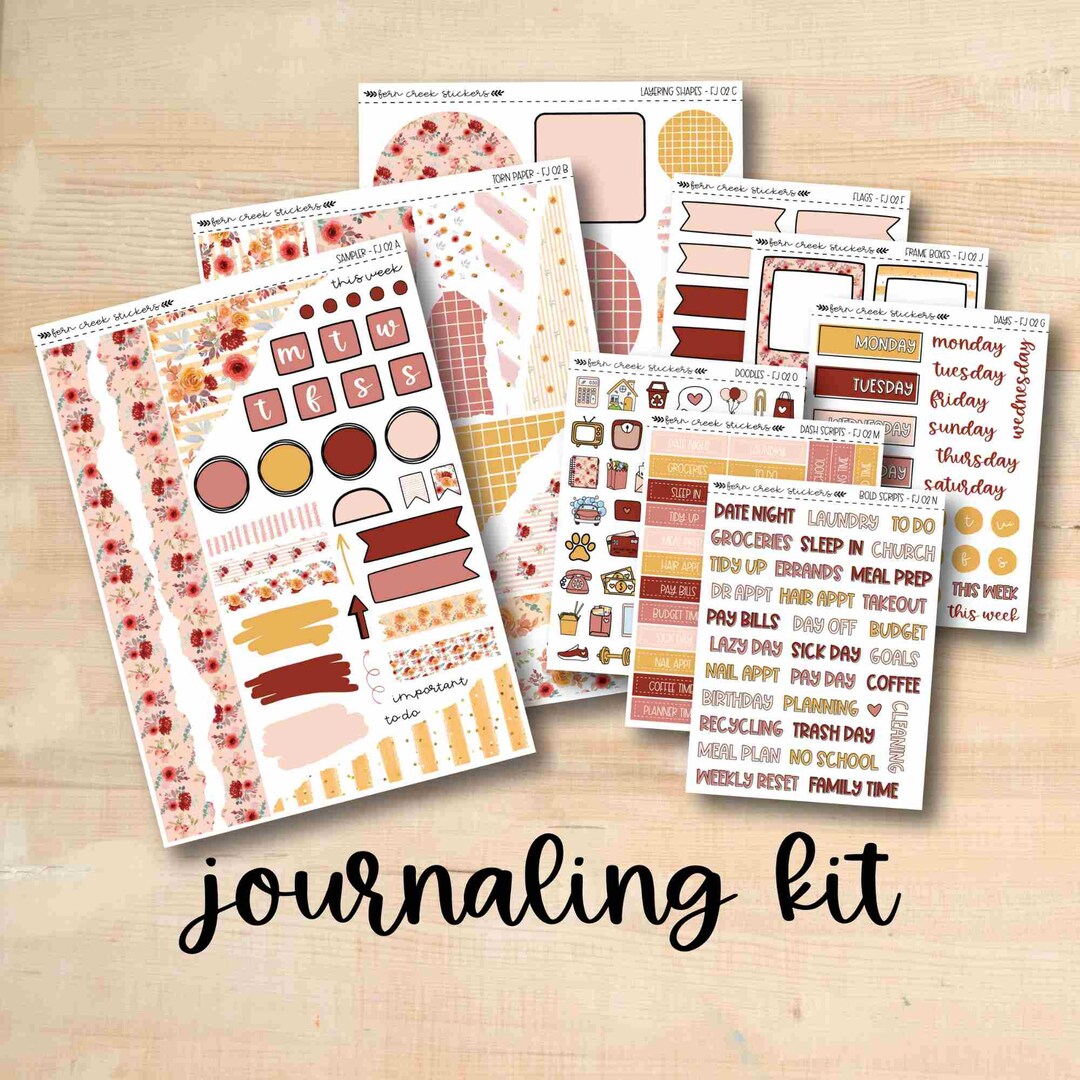FJ02 AUTUMN TIME Fall Journaling Kit - Etsy