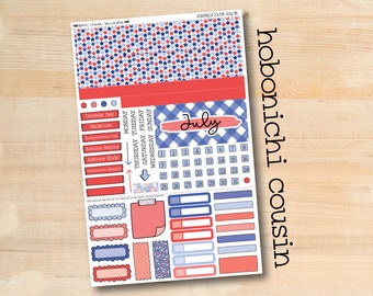 HC-215 || STARS & STRIPES July Hobonichi Cousin monthly kit