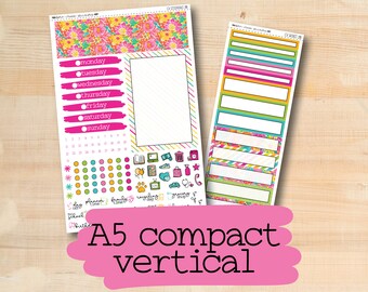 CV 218 || NEON GARDEN Erin Condren A5 Compact Vertical Kit