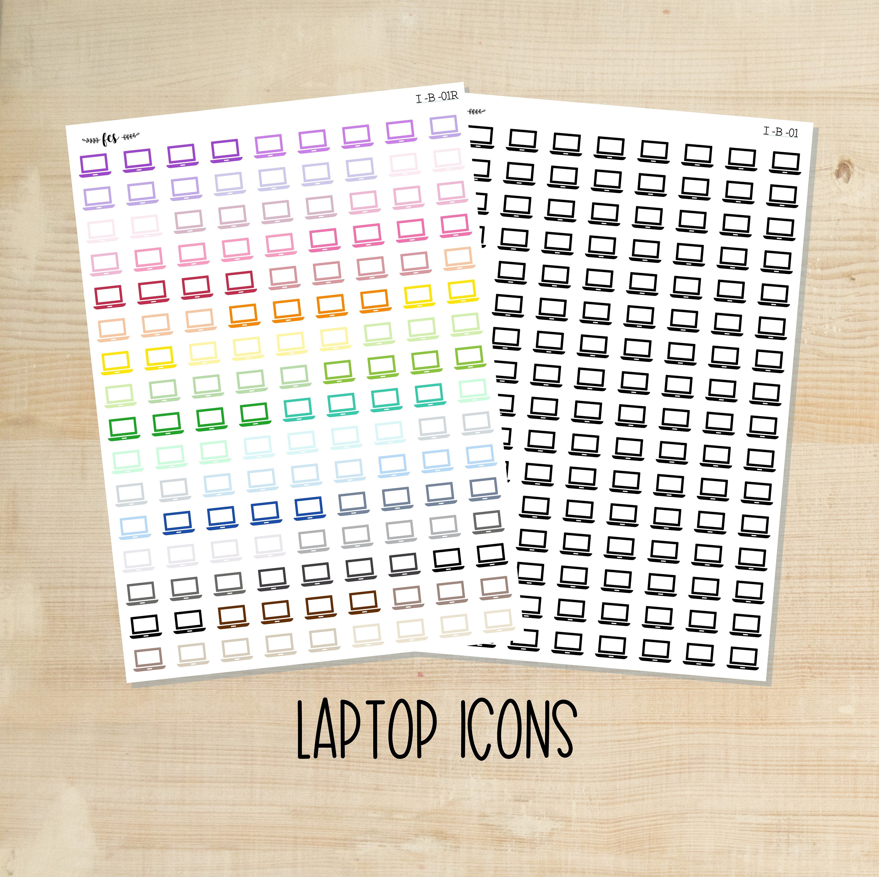 IB01 LAPTOP ICONS laptop icon stickers small laptop Etsy