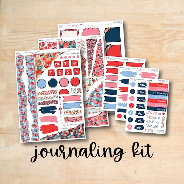 JOURN213 || STRAWBERRY FIELDS Journaling Kit