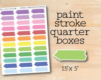 FUNC-11 || Paint stroke quarter boxes