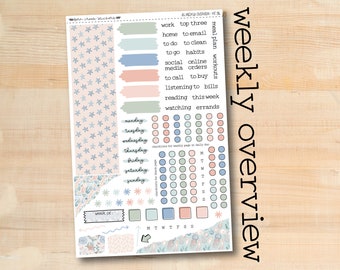 WO 216 || BEACH BLISS 7x9 and A5 Daily Duo Erin Condren Weekly Overview