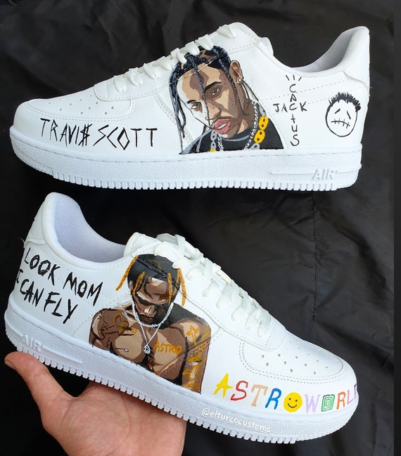 travis scott air force custom