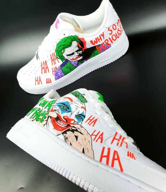 Joker Air Force Custom Sneakers | Etsy