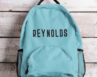 Custom Name Iron-On Decal: Personalized Backpack, Lunch Bag Label
