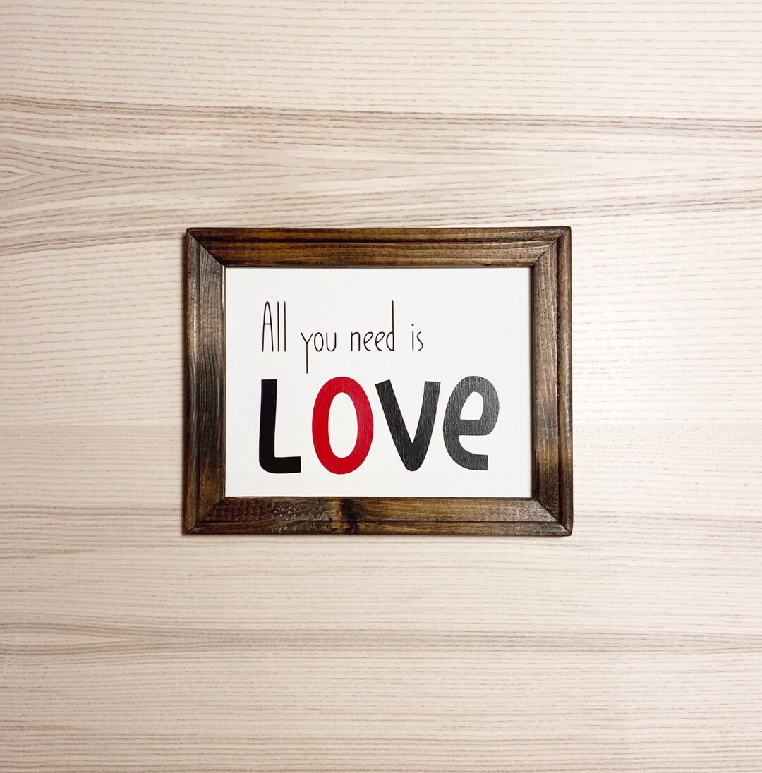 All You Need is Love Christmas Romantic Gift Gift for Girlfriend