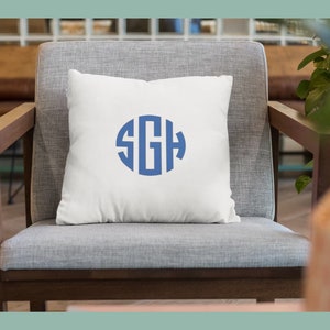 Personalized Monogram Iron On Decal: Custom Heat Transfer