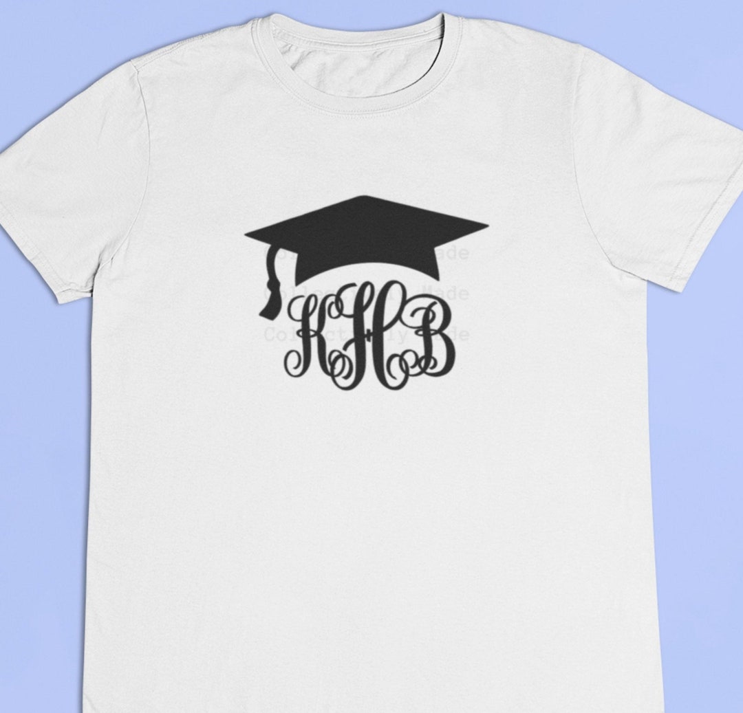 Graduation Monogram Iron on Decal | Senior Photos Iron on | Graduation Iron on | Graduation Gift ...