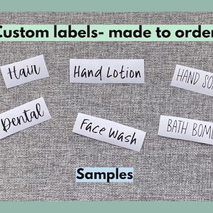 Custom Organization Label Decals: Bathroom, Kitchen, & Bedroom