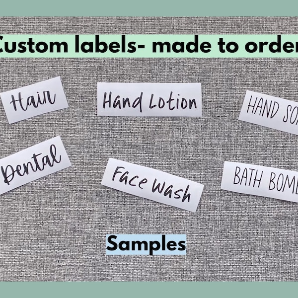 Custom labels | organization | spring cleaning | stickers for storage | organizing decals | bottle labels | pantry labels | kitchen labels