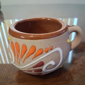 Tazas mexicanas, cantaritos brown/multi