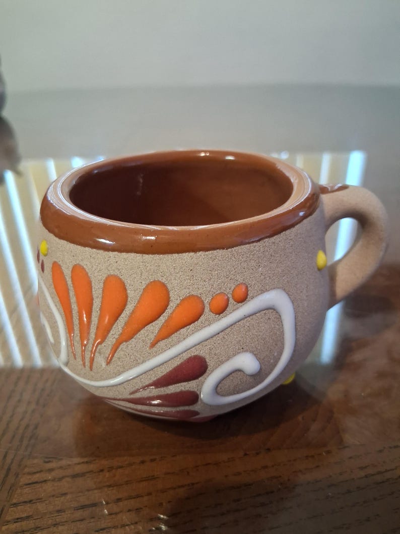 Tazas mexicanas, cantaritos brown/multi