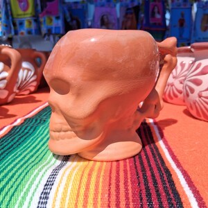 Mexican cups, cantaritos skull