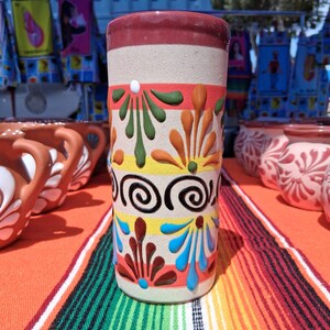 Mexican cups, cantaritos tumbler 20oz brick