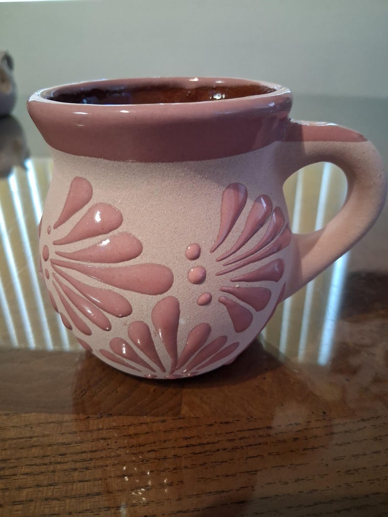 Tazas mexicanas, cantaritos pink