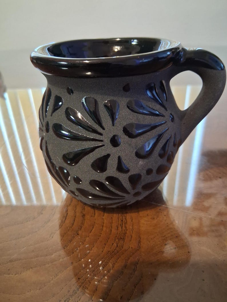 Tazas mexicanas, cantaritos black