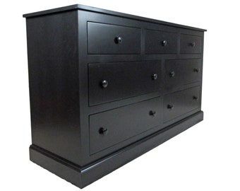 little black dress chanel Kunj 9 Drawer Dresser – Premium Mango Wood, Black Finish, Timeless Design main image 0