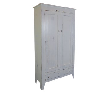 Handmade Shaker Jelly Cupboard: Farmhouse Kitchen Cabinet with Drawer