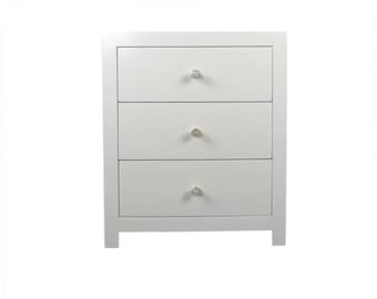 Lauren 3 Drawer Nightstand | Modern Nightstand