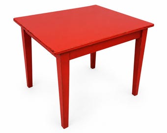 Small Farmhouse Dining Table | Handmade Shaker Style | Solid Wood Kitchen Furniture | Custom Finish