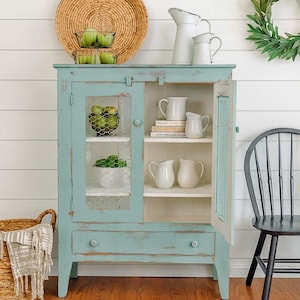 Handmade Shaker Pie Safe with Wire Doors: Farmhouse Kitchen Pantry