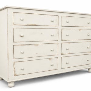 Cottage Farmhouse Dresser | Handmade Solid Wood Bedroom Chest | Heirloom Furniture