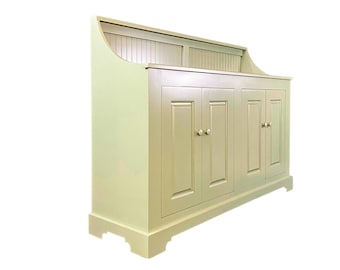 Waldo Farmhouse Dry Sink | Rustic Sideboard | Handmade TV Cabinet