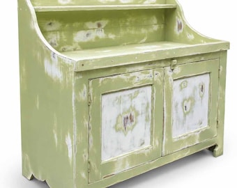 Handmade Solid Wood Farmhouse Buffet Cabinet | Rustic Sideboard Storage