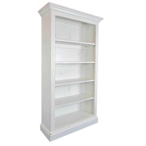 William Tall Bookcase | Handmade Bookshelf with Drawer | Adjustable Shelves | Solid Wood Storage | Home Office & Living Room Furniture