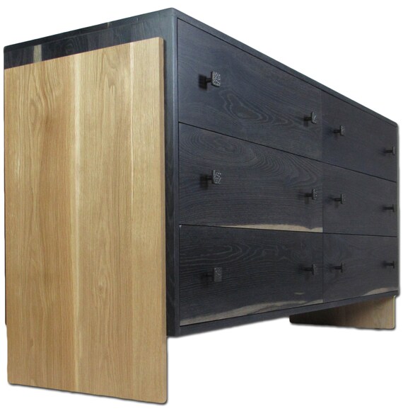 Six Drawer Dresser Oak Contemporary Dresser Wood Dresser Modern