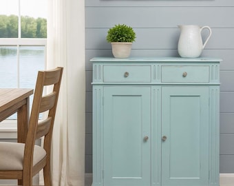Handmade Farmhouse Buffet Cabinet: Solid Wood Rustic Sideboard