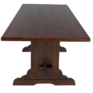 Handcrafted Farmhouse Trestle Dining Table: Heirloom Quality