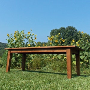 Handmade Pine Farmhouse Dining Table: Classic Shaker Style