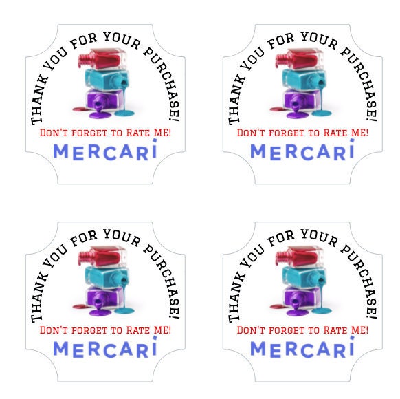 Thank You For Your Purchase Mercari Closet Small Etsy