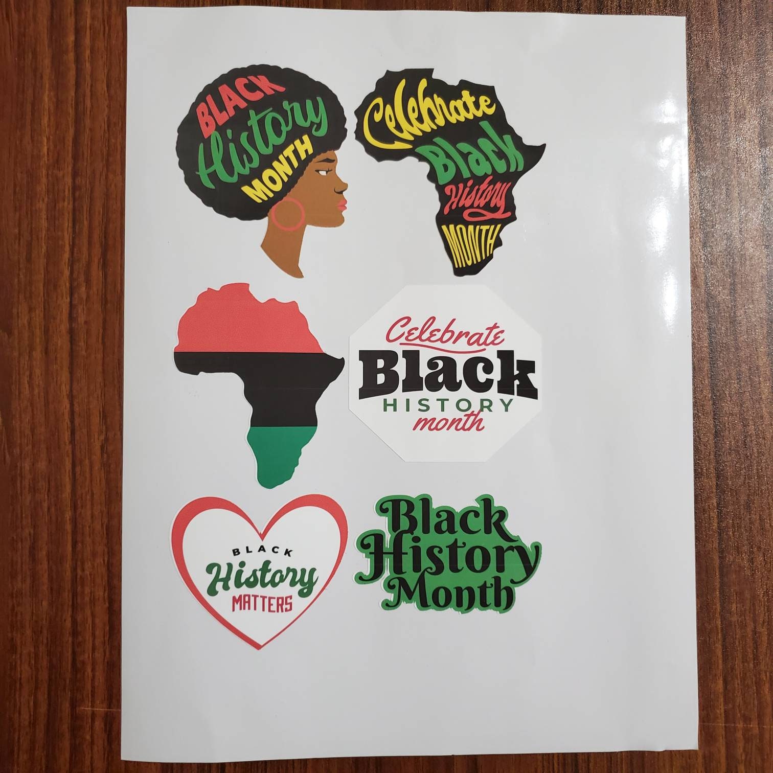 Black History Month Sticker Decals Africa African American Etsy.de