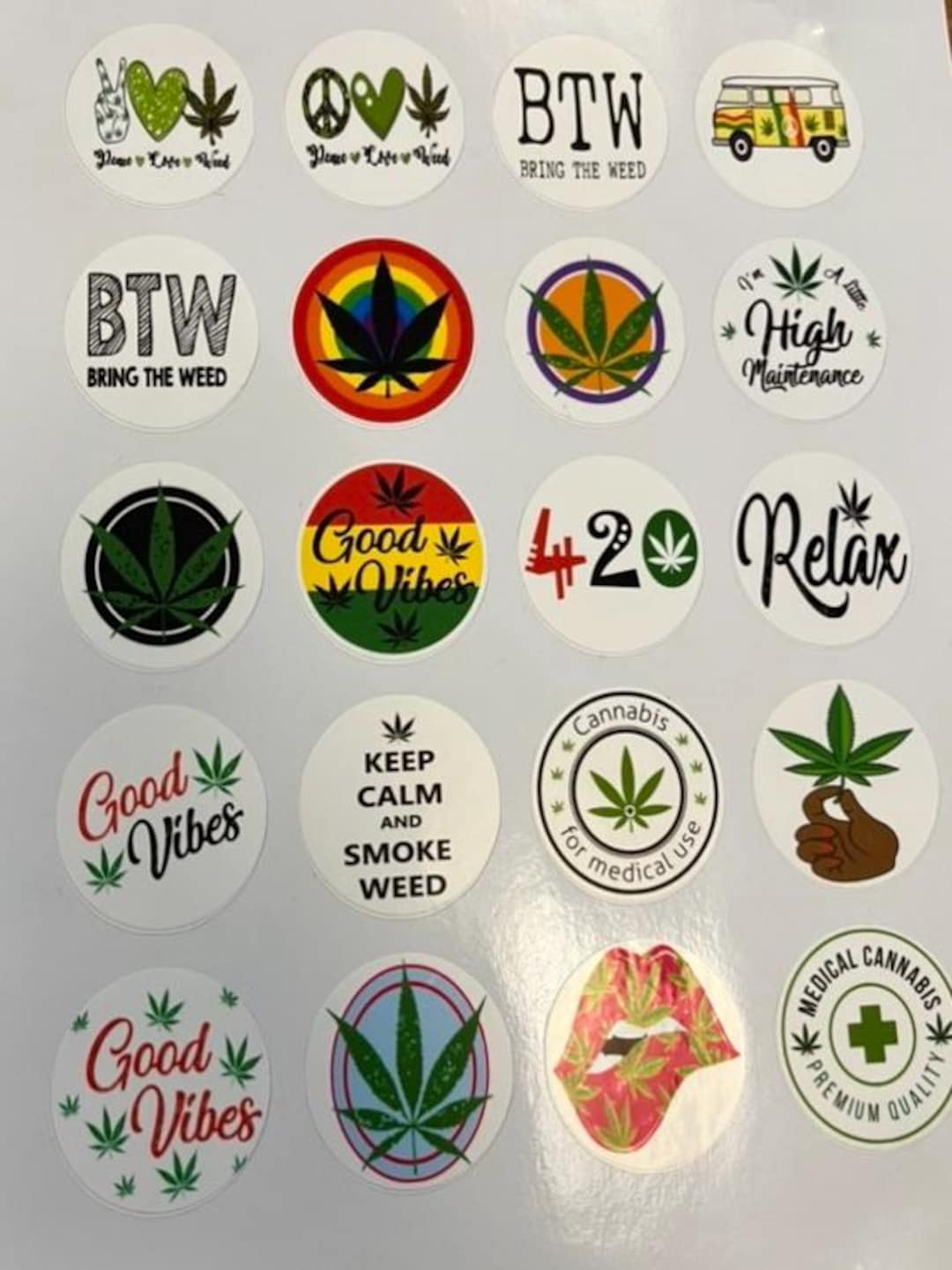 Cannabis Leaf Decal Removable Medical Marijuana Vinyl Decal - 420 Pot Leaf Weed Cannabis Sticker, High Gloss, Removable Art Décor Decals, Stickers & Vinyl Art - Foto 14