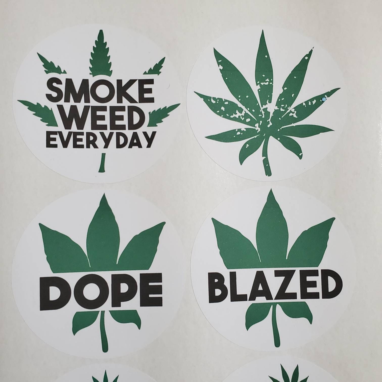 Cannabis Sticker Weed Stickers Marijuana Decals Smoker Etsy