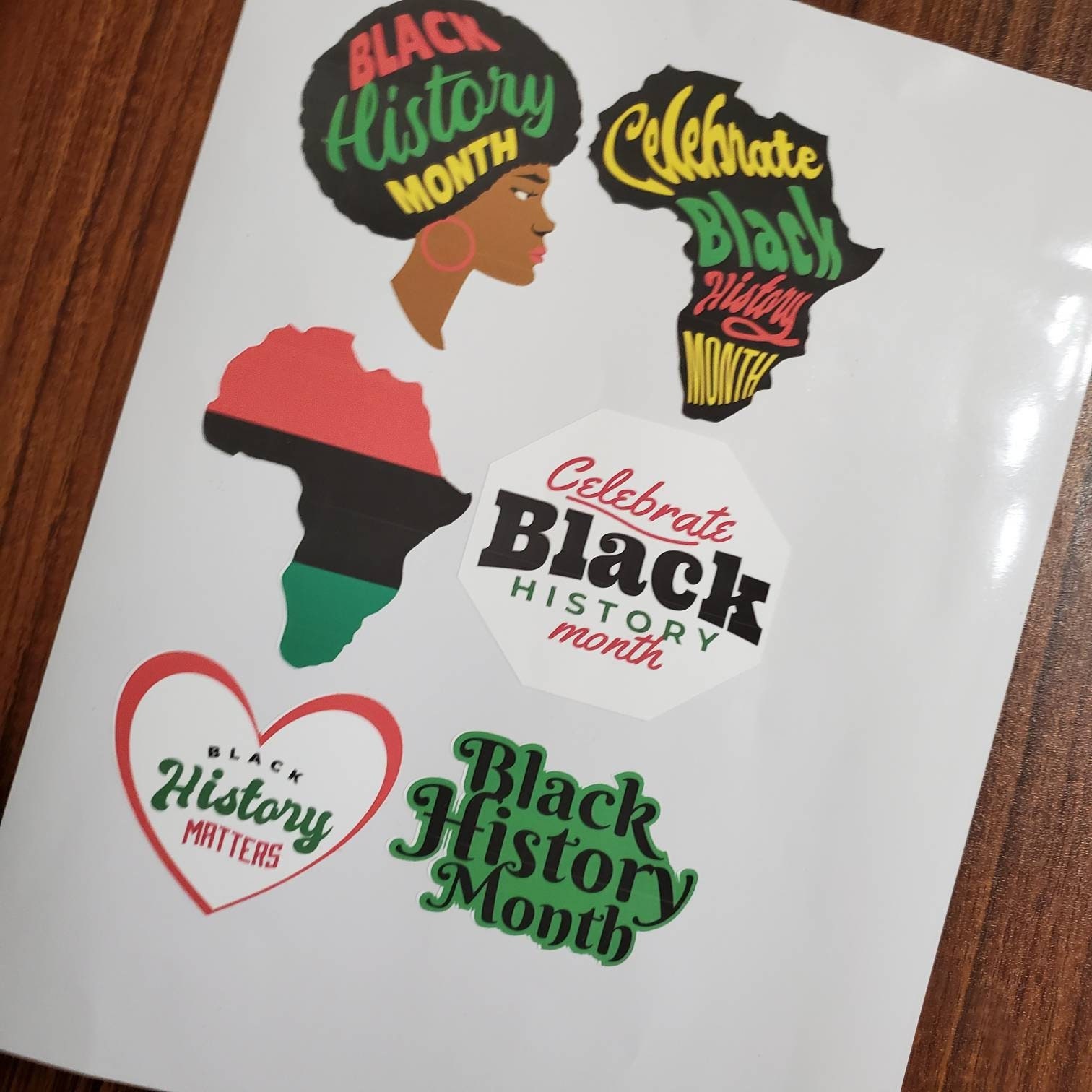 Black History Month Sticker Decals Africa African American Etsy.de