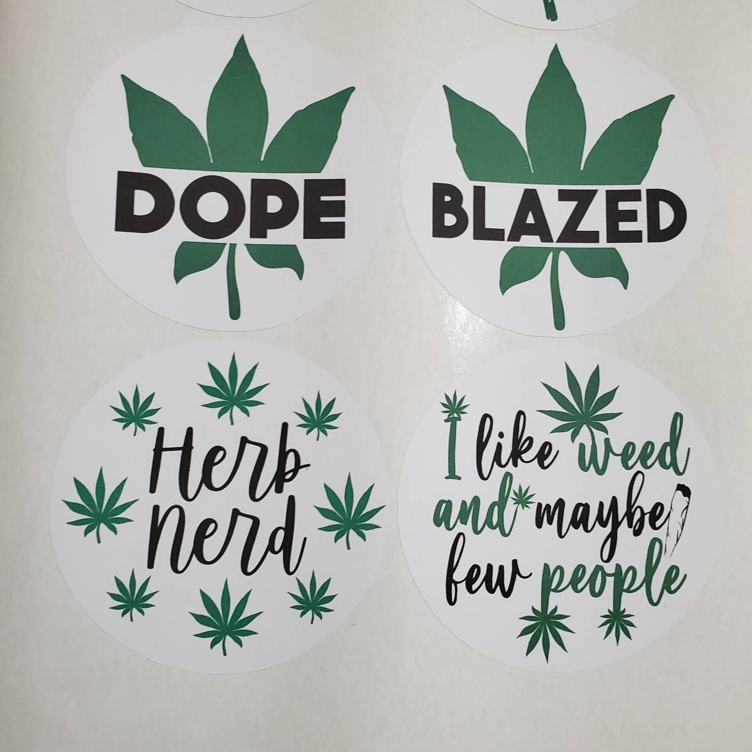 Cannabis Sticker Weed Stickers Marijuana Decals Smoker Etsy