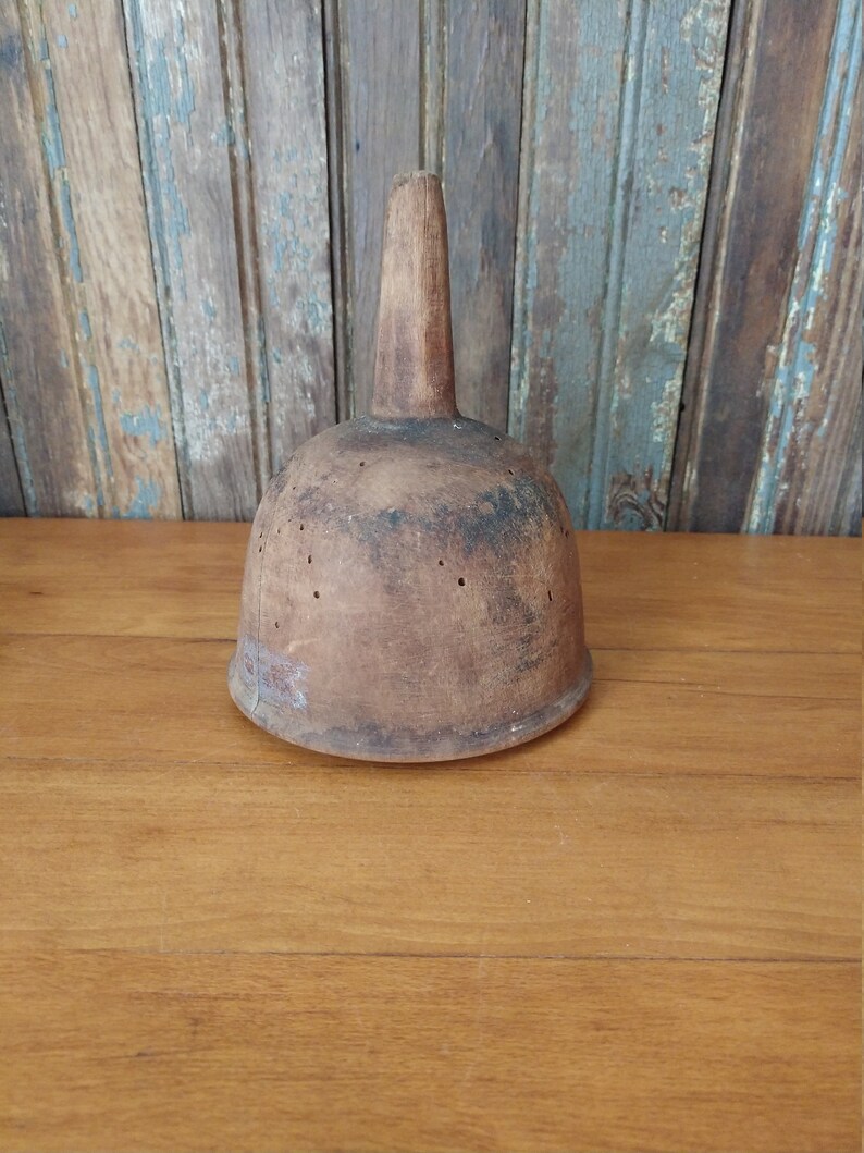 Antique Treenware Wooden Cider Funnel / Primitive Hand Carved Etsy