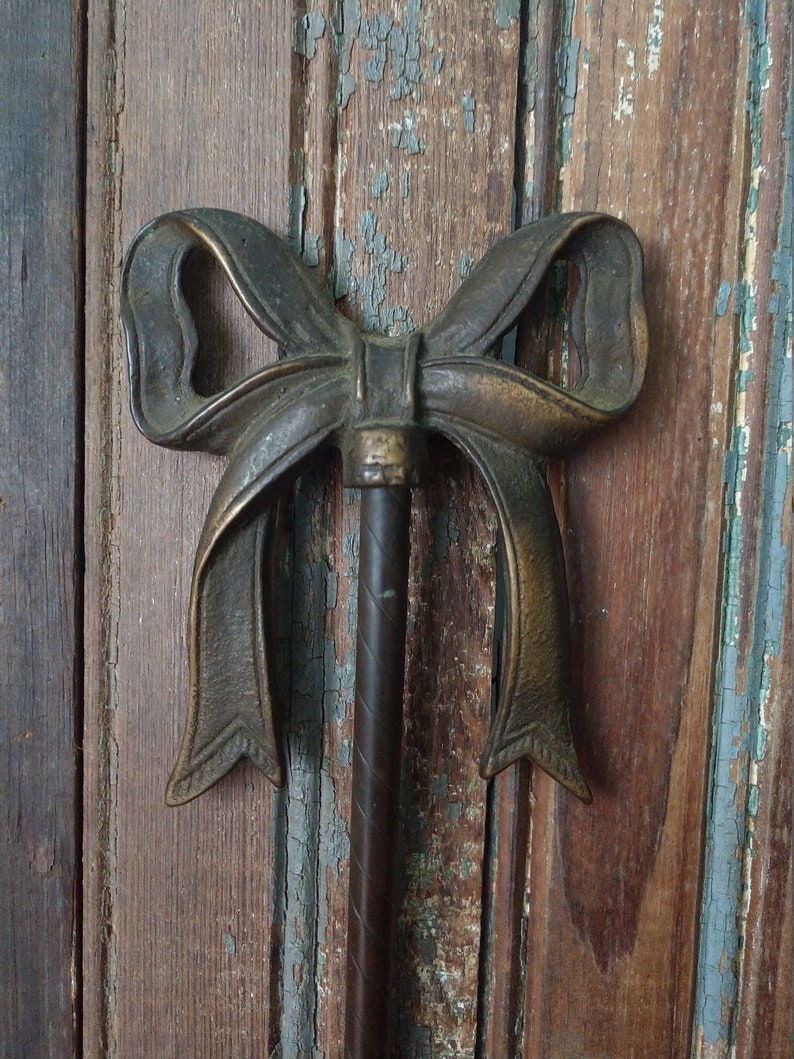 Vintage Brass Bow Towel Hook / Mid Century Brass Towel Etsy