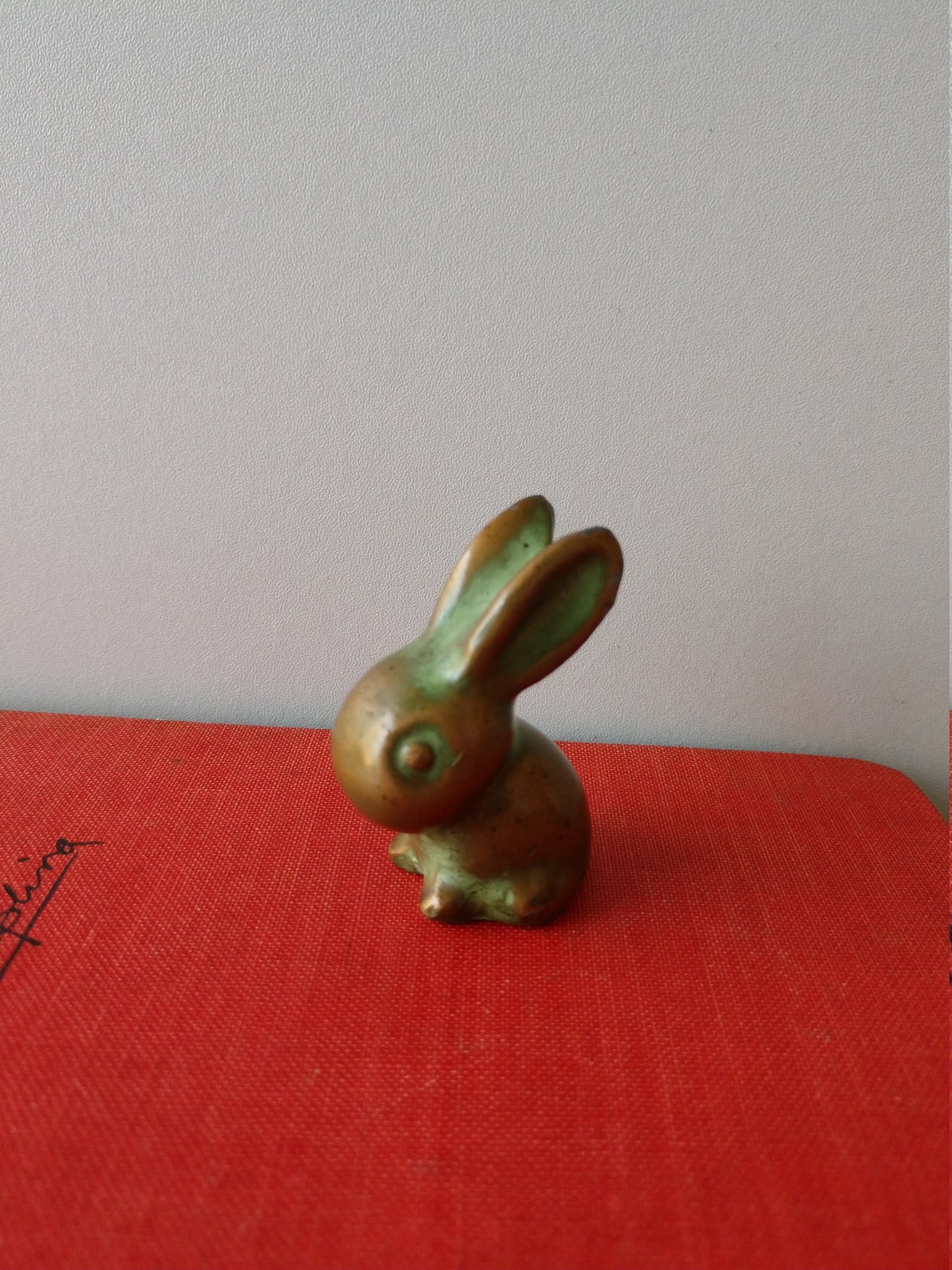 Vintage Brass Toned Verdigris Lead Animal Figurines / Lead ...