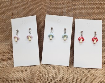 Mushroom Life - post earrings