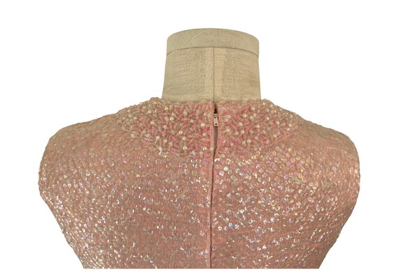 50's - 60's Fully Sequined & BEADED Vintage Blous… - image 9